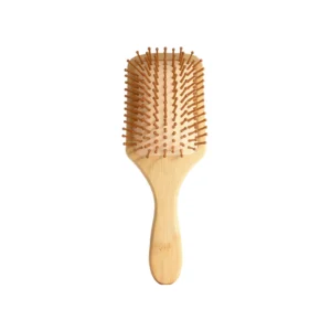 AMZ Air Cushion Bamboo Hairbrush with Anti-Static Bristles for Gentle Scalp Massage and Detangling
