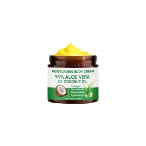 AMZ Moisturizing Body Cream with Aloe Vera and Coconut Oil, Nourishes and Softens Skin