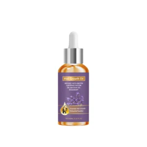 AMZ Hair Growth Oil 45ml infused with Biotin, Caffeine, and Rosemary Extract for thickening and reducing shedding