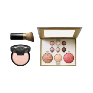AMZ All-in-One Makeup Palette Set with baked foundation, eyeshadows, highlighter, and contouring shades for versatile looks