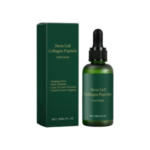 AMZ Collagen Peptide Oral Drops 30ml for reducing wrinkles, firming skin, and boosting vitality with dropper applicator