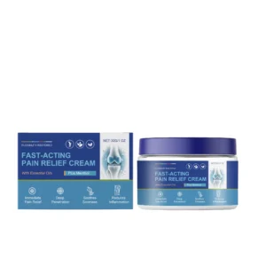 Fast-acting joint pain relief cream in a 30g tube, featuring ginger and jojoba oils for deep soothing and flexibility support.