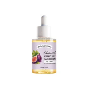 Advanced Fig Hair Serum with Darkenyl and Biotin to delay graying and strengthen hair structure.