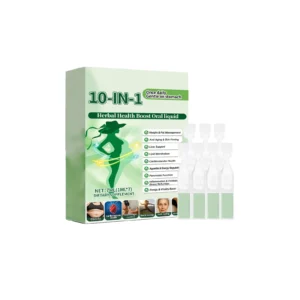AMZ 10-in-1 Herbal Care Drops with Ginger & Prebiotic Fiber for Weight Management & Daily Wellness
