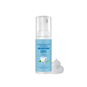 Hydroxyapatite Whitening Foam Toothpaste in a modern tube, offering enamel protection and fresh breath in a convenient 60ml size.