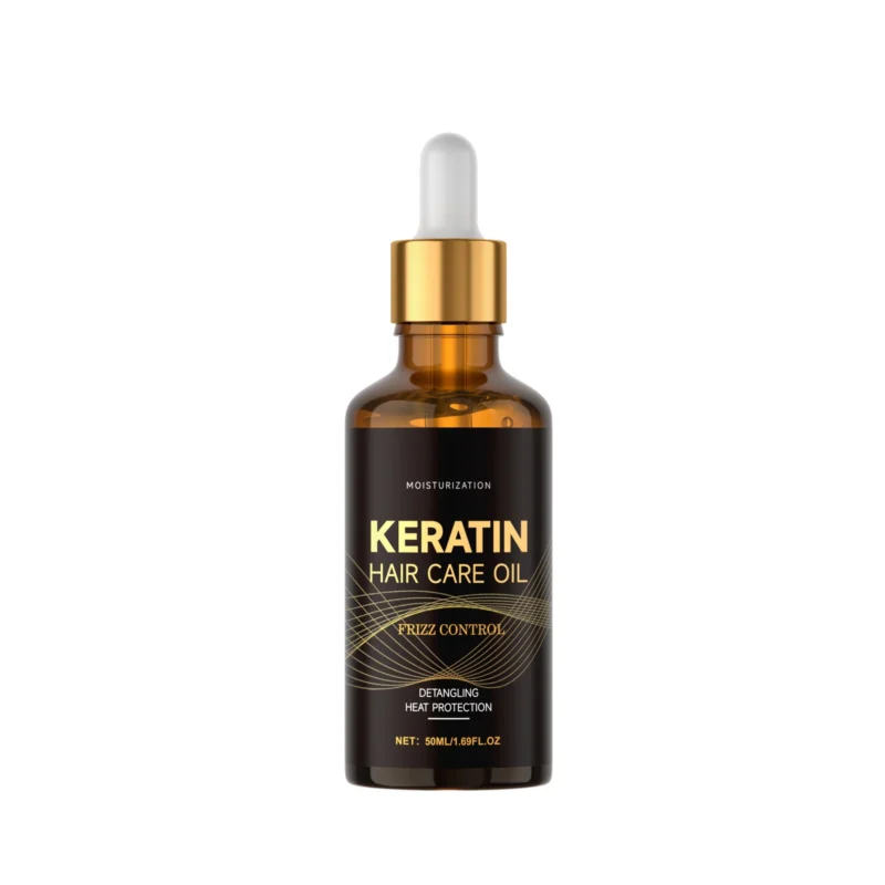 keratin-hair-care-oil-50ml-amz-mfjmpvyc-1 AMZ Keratin Hair Care Oil with Biotin in a 50ml bottle, designed to nourish dry hair, control frizz, and add shine.