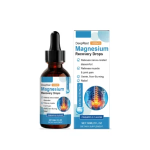 AMZ Magnesium Recovery Drops 1000MG Extra Strength for Nerve & Muscle Relief, Pineapple Flavor