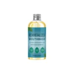 AMZ Mint Mouthwash 80ml for gentle plaque removal and long-lasting freshness, featuring hydroxyapatite and colloidal silver.