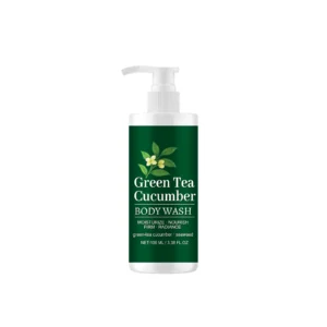 AMZ Moisturizing Body Wash with Green Tea & Cucumber for Gentle Cleansing & Hydration