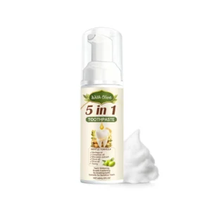 AMZ Olive Whitening Toothpaste 5 in 1 Gentle Formula for Fresh Breath & Sensitive Teeth
