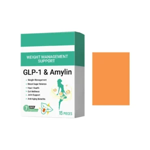 AMZ Oral Dissolving Dietary Supplement Strips with Orange and Mint for Gut Support & Weight Management