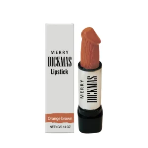 AMZ Orange Brown Moisturizing Lipstick 4g with Mirror for Long-Lasting, Waterproof Color