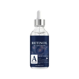 AMZ Retinol Night Serum with Collagen, Wrinkle Reduction & Deep Hydration