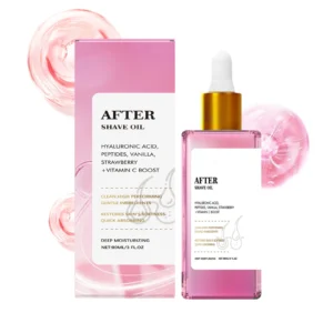 AMZ Strawberry Scented After Shave Oil with Hyaluronic Acid & Peptides