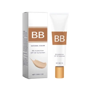 AMZ BB Cream SPF 30 in Natural Color, a lightweight, full-coverage foundation with moisturizing and sun protection properties.