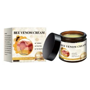 AMZ Bee Venom Skin Care Cream 60g for effective management of skin tags, moles, and warts, featuring a mild, fast-absorbing formula.