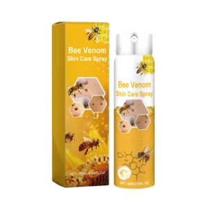 AMZ Bee Venom Skin Care Spray in a portable 20ml bottle for targeted treatment of skin tags, warts, and blemishes.