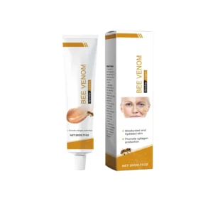 AMZ Bee Venom Wrinkle Cream in a 20g jar, designed to firm skin and reduce fine lines for a youthful appearance.