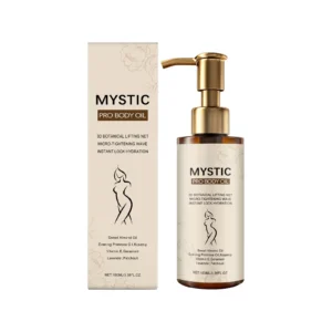 AMZ Body Care Oil 100ml bottle with a dropper for hydrating and firming skin