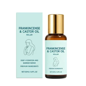 AMZ Frankincense & Castor Oil Hydration Roller for Deep Moisturizing & Skin Barrier Repair