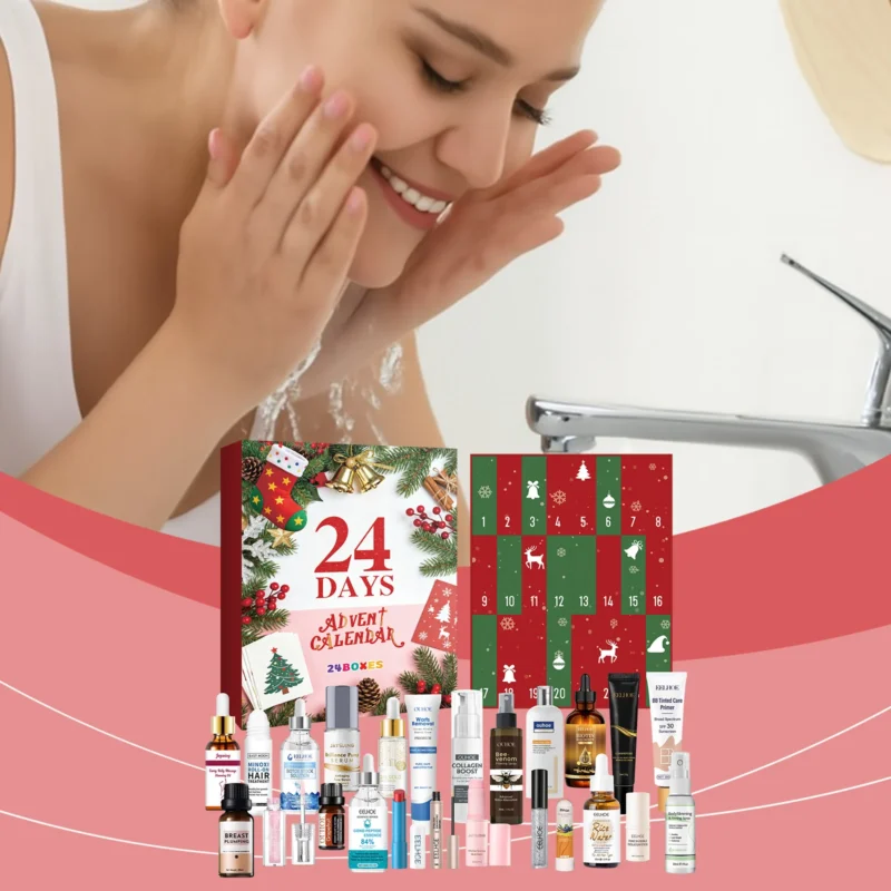 AMZ Christmas Beauty Advent Calendar 24 Days Surprise Box Makeup & Skincare Set
