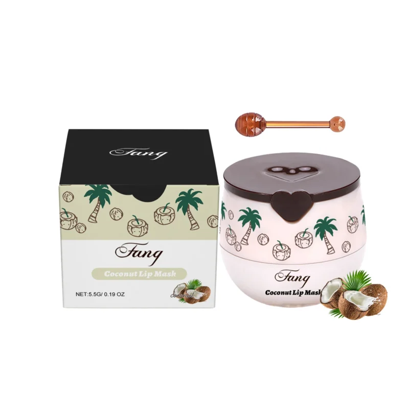 coconut-lip-mask-5-5g-hydrating-gloss-treatment-amz-u732ayxz-1 AMZ Coconut Hydrating Lip Mask in a jar with applicator stick for smooth, plump, and glossy lips