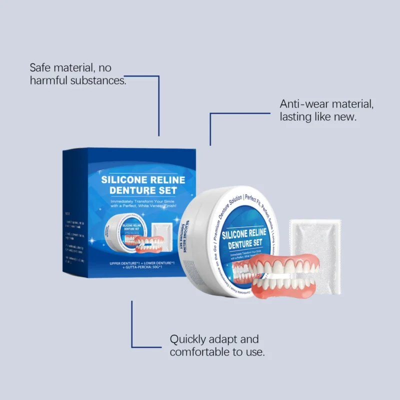 Denture Repair Kit Immediate Smile Enhancement Veneer Set Amz Frxak4wk 4
