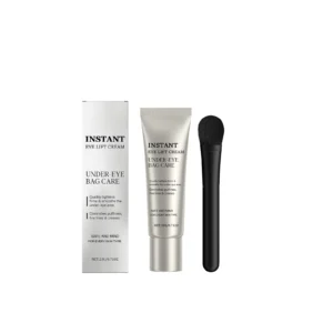 AMZ Elastic Eye Cream for Hydration, Anti-Aging, and Reducing Under Eye Bags and Dark Circles, 20g with Brush