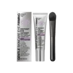 AMZ Eye Firming Cream in sleek tube with included applicator brush for reducing puffiness and fine lines