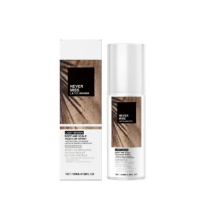 AMZ Light Brown Hair Root Touch Up Spray for Instant Gray Coverage and Scalp Concealment