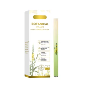 AMZ Herbal Breathing Stick Lung Cleanse Diffuser with Menthol and Mullein for respiratory support and phlegm relief.