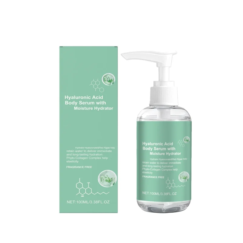 AMZ Hyaluronic Acid Body Serum 100ml with Moisture Hydrator and Red Algae Extract for intense hydration and improved skin elasticity