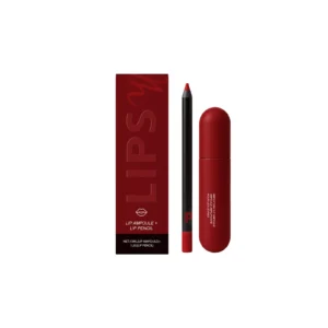 AMZ Hydrating Lip Gloss and Lip Liner Set in Classic Red for a plump, glossy, and long-lasting finish