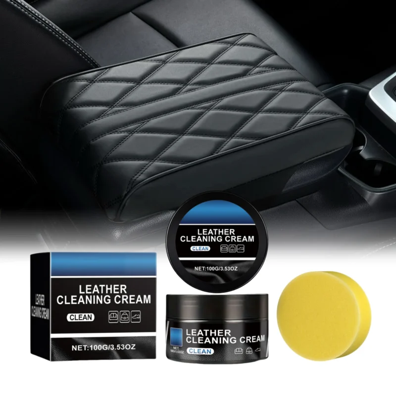 leather-cleaner-car-interior-deep-cleaning-conditioning-cream-beeswax-amz-3kbuqgz7-1 AMZ Leather Cleaner Cream for Car Seats and Interiors with Beeswax, Palm Wax, and Sponge Applicator