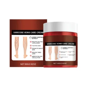 AMZ Leg Care Cream 80g with Horse Chestnut Extract for Soothing Varicose Veins, Tired Legs, and Improving Circulation
