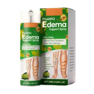 AMZ Edema Support Spray for reducing varicose veins, swelling, and leg fatigue with herbal extracts