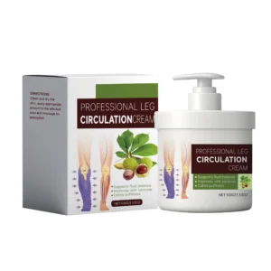 AMZ Professional Leg Circulation Cream 100g for reducing swelling, improving varicose veins, and daily leg massage