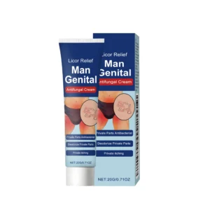 AMZ Men's Antifungal & Antibacterial Cream, Licorice Mint Formula for Private Parts Care