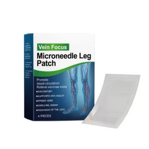 AMZ Microneedle Leg Patch for Vein Health, Leg Discomfort Relief, 4 Pieces