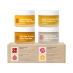 AMZ Multi-Effect Skin Renewing Kit with Day Balm, Night Balm, Eye Cream, and Face Scrub for Anti-Aging Skincare