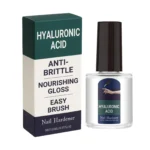 AMZ Nail Nourishing Serum in a sleek 11ml bottle with brush applicator, formulated with Vitamin E and Jojoba Oil for daily nail care.