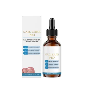 AMZ Nail Strengthener Repair Serum 20ml, a professional formula to reduce cracking, strengthen brittle nails, and hydrate cuticles.