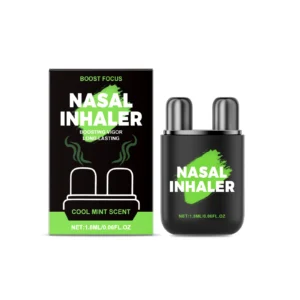 Portable AMZ Nasal Inhaler Stick with Cool Mint Scent for Instant Refreshment and Improved Concentration