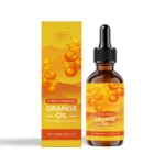 AMZ Orange Essential Oil 60ml in a clear bottle with a dropper, perfect for aromatherapy diffusers and creating a sunny atmosphere.