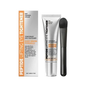 AMZ Peptide Lifting Eye Tightener Cream 20g with brush applicator for firming, reducing puffiness, and deep moisturizing