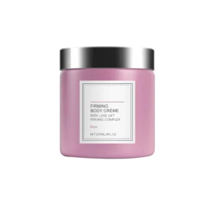 AMZ Rose Body Moisturizing Cream with Grape Seed and Rose Oils for Deep Hydration and Firming, 237ml