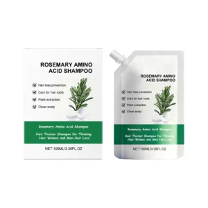 AMZ Rosemary Amino Acid Volumizing Shampoo with hydrolyzed keratin for reducing hair fall and boosting shine.