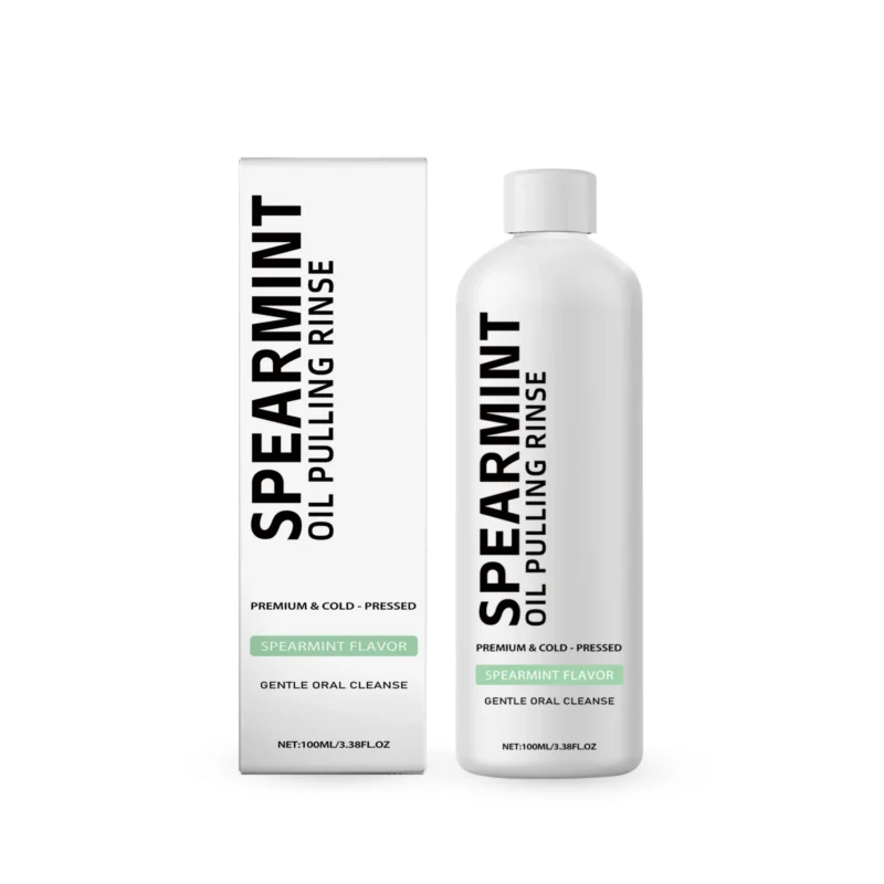 AMZ Spearmint Mouthwash for Fresh Breath, Gentle Oral Cleanse, 100ml