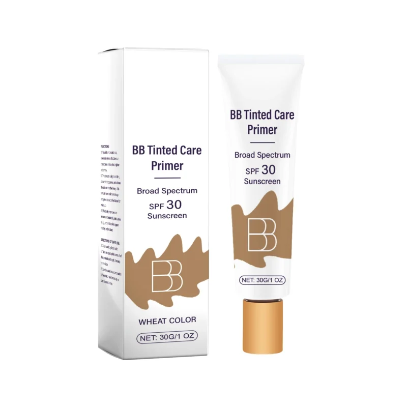 spf-30-bb-cream-tinted-primer-wheat-color-30g-amz-d3xz562h-1 AMZ SPF 30 BB Cream Tinted Primer in Wheat Color for flawless, radiant coverage and daily sun protection.
