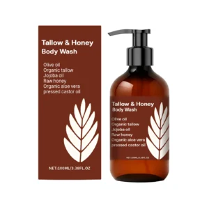 AMZ Tallow & Honey Body Wash 100ml for deep moisturizing and relieving skin tightness